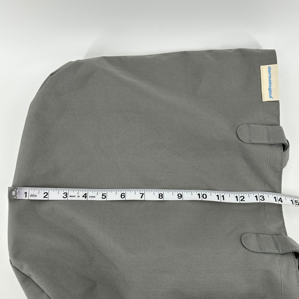 Dermalogica Gray Tote Bag Skincare Bottle Print Lining Minimal Neutral Reusable - Picture 13 of 13